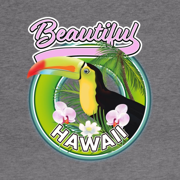 beautiful hawaii travel logo by nickemporium1